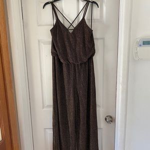 Gold shimmer jumpsuit